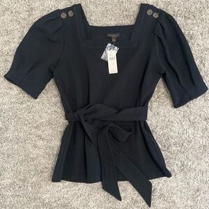 Current Air peplum tie top